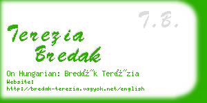 terezia bredak business card